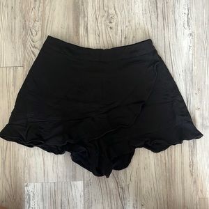 Altar’d State Black Shorts/Skort with Ruffle Detail size XS